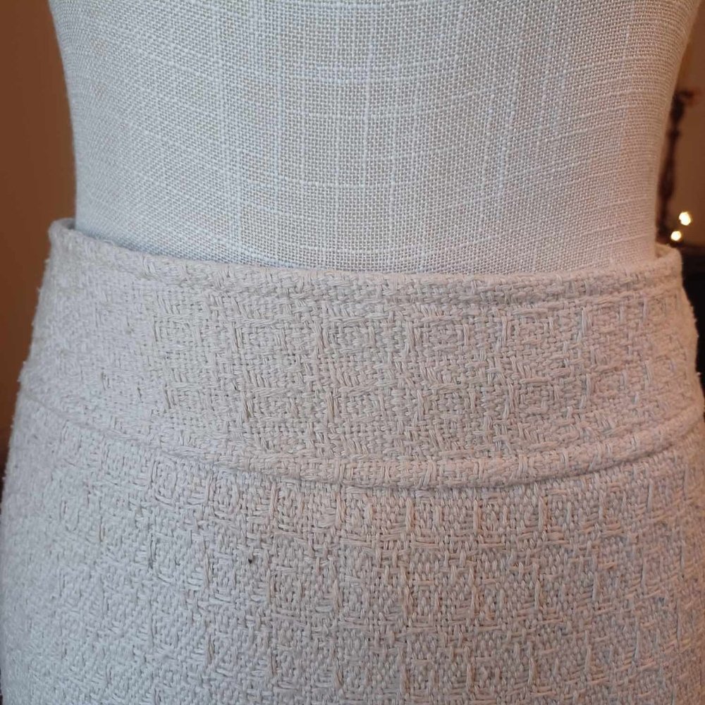 Dolce & Gabbana Cream Tweed Mini Skirt